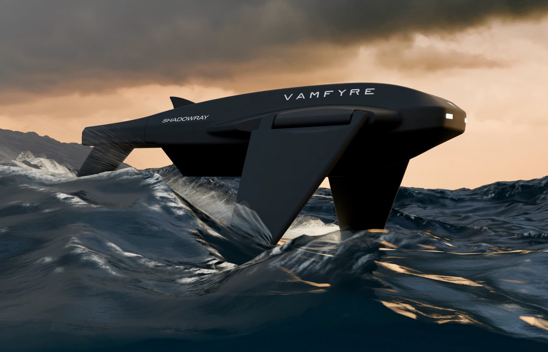 ShadowRay foiling above the waves
